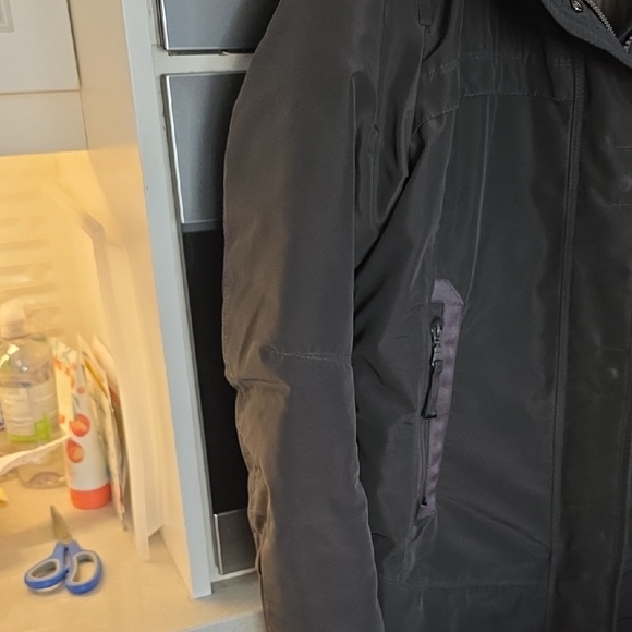 Parajumpers Parka Black Jacket with Fur Trim - Picture 2 of 5